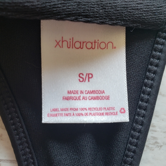 Xhilaration Strapless Bikini Top Pink /Teal/ Black - Picture 6 of 6